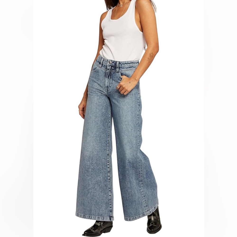 Current/Elliott Light Blue Flare Jeans